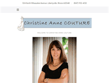 Tablet Screenshot of christineannecouture.com